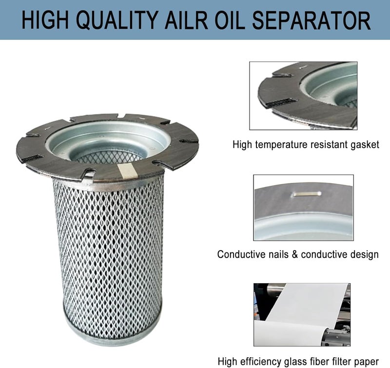 Bounetim 08000-019 Air Oil Separator Spin-On Filter Compatible With Sullivan/Palatek Air Compressor, Replace KB08000-019 - Image 2